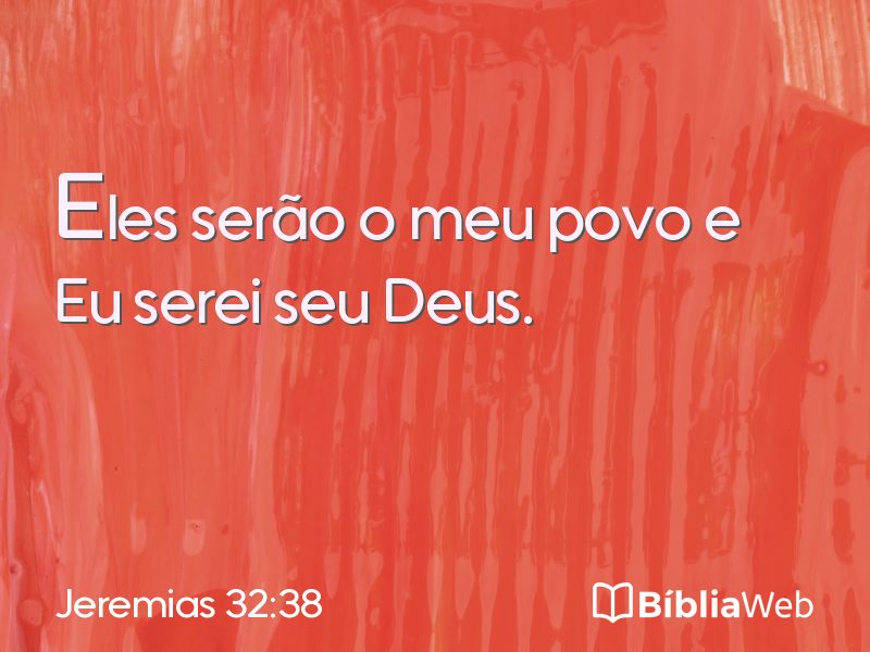 Jeremias 32:38 em imagem para compartilhar