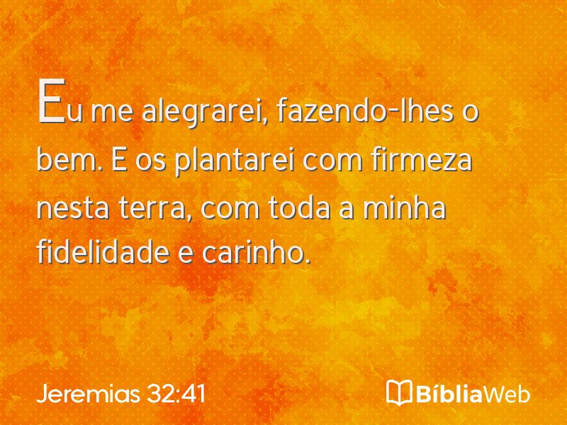 Jeremias 32:41 em imagem para compartilhar