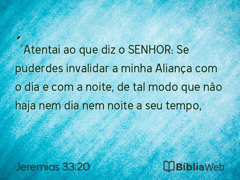 Jeremias 33:20 em imagem para compartilhar