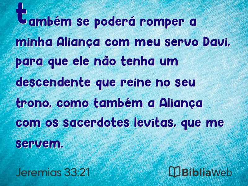 Jeremias 33:21 em imagem para compartilhar