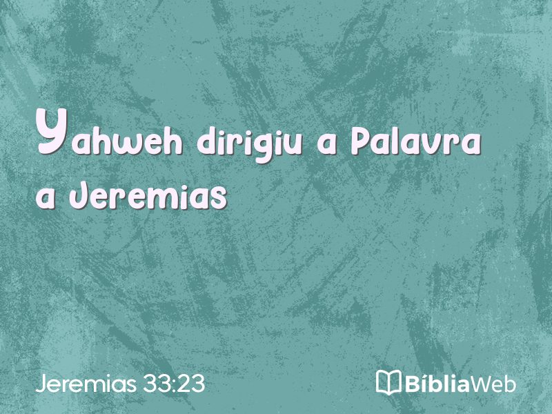 Jeremias 33:23 em imagem para compartilhar