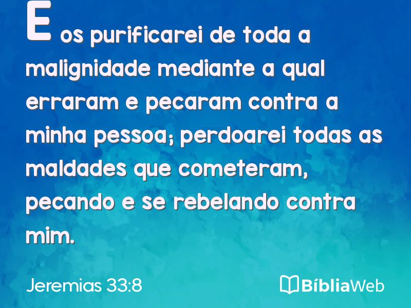 Jeremias 33:8 em imagem para compartilhar