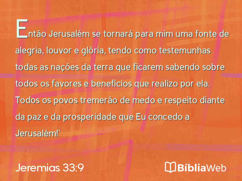 Jeremias 33:9 em imagem para compartilhar