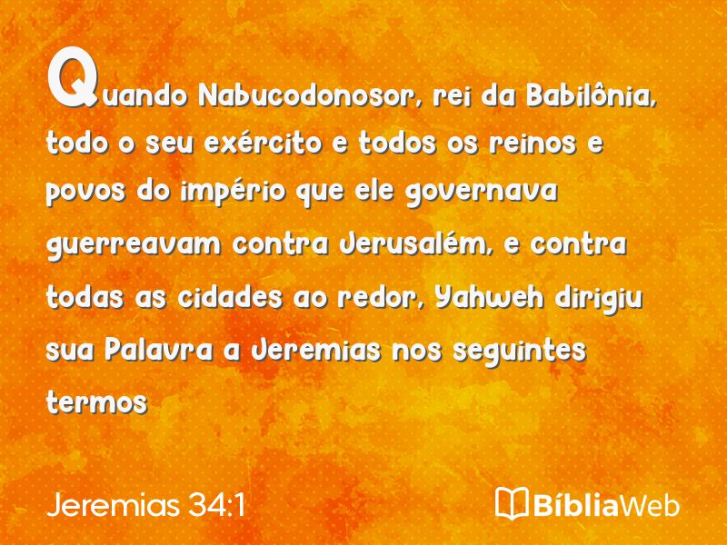 Jeremias 34:1 em imagem para compartilhar