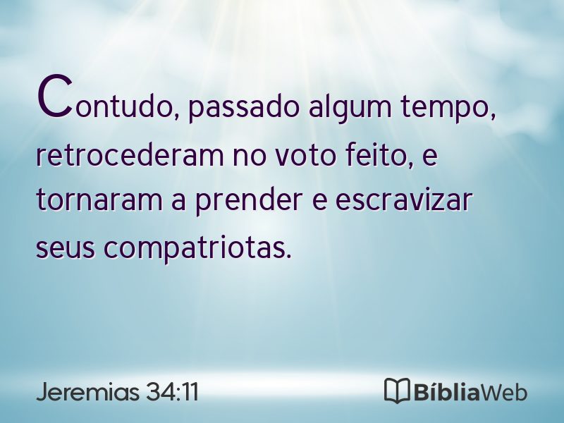 Jeremias 34:11 em imagem para compartilhar