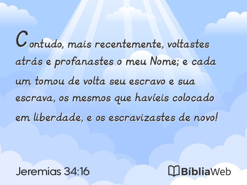 Jeremias 34:16 em imagem para compartilhar