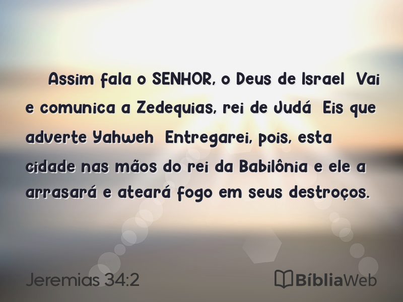 Jeremias 34:2 em imagem para compartilhar