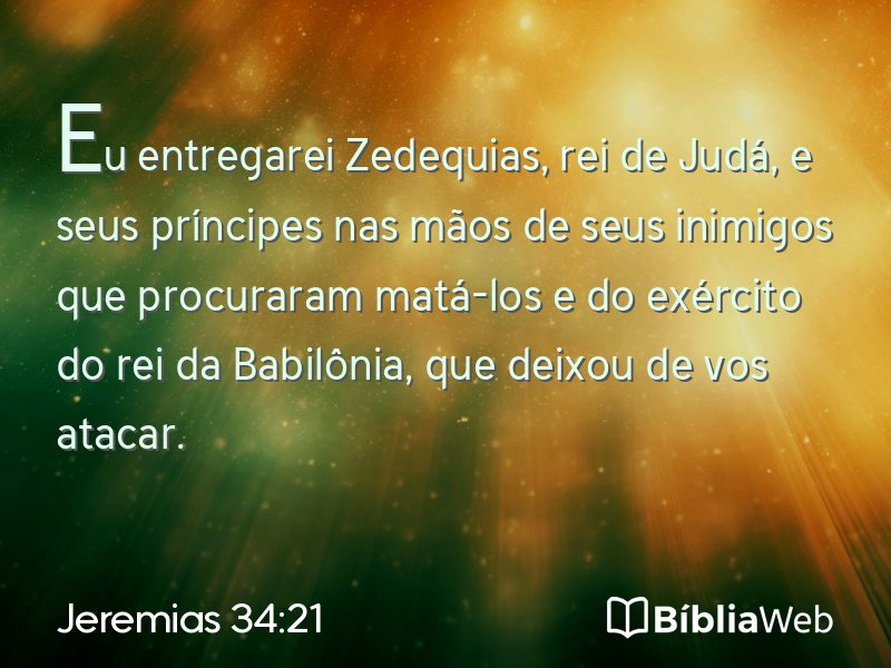 Jeremias 34:21 em imagem para compartilhar