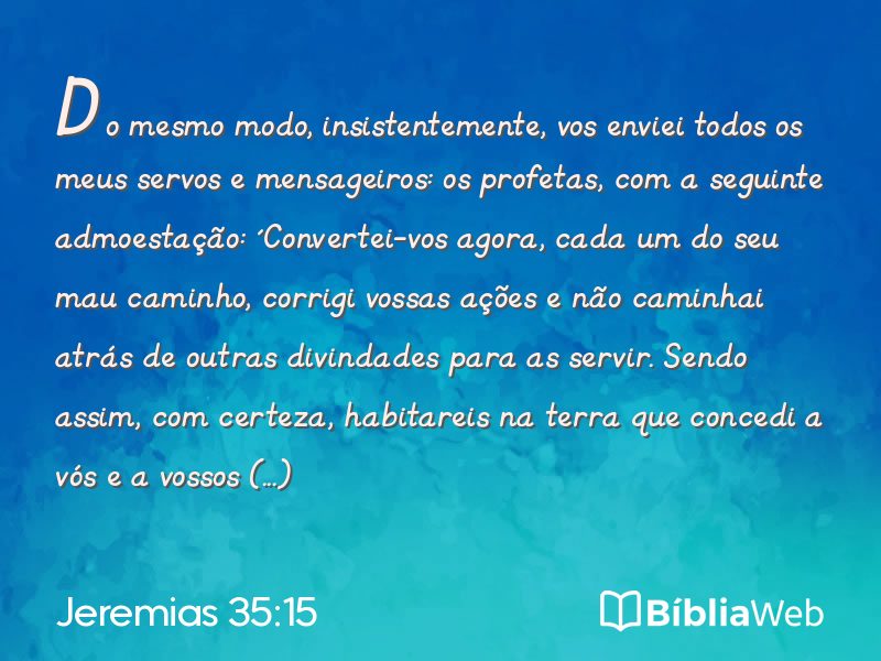 Jeremias 35:15 em imagem para compartilhar