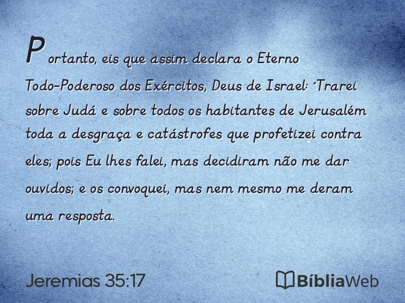 Jeremias 35:17 em imagem para compartilhar