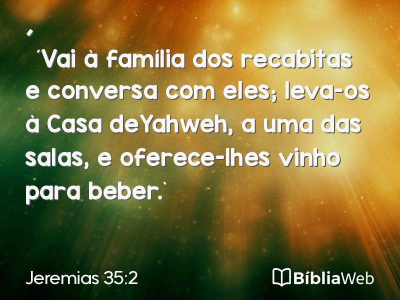 Jeremias 35:2 em imagem para compartilhar