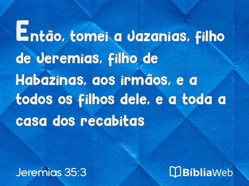 Jeremias 35:3 em imagem para compartilhar