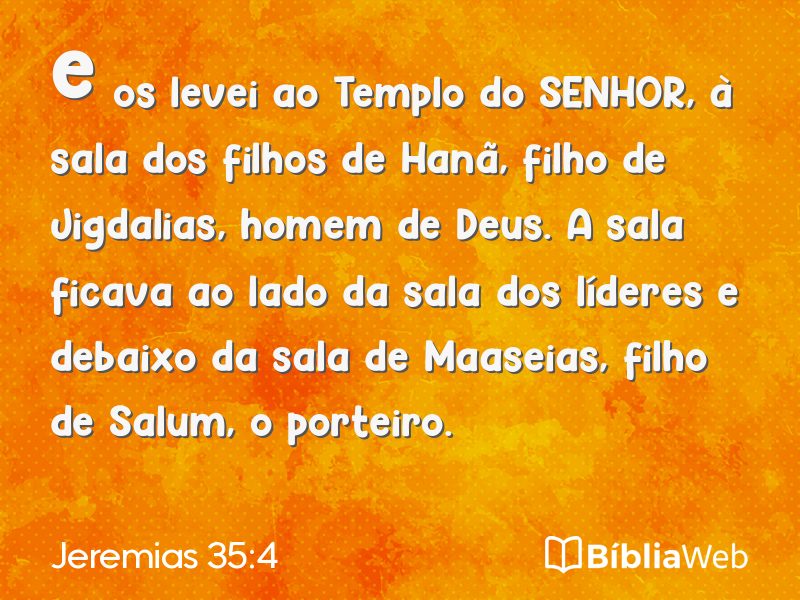 Jeremias 35:4 em imagem para compartilhar