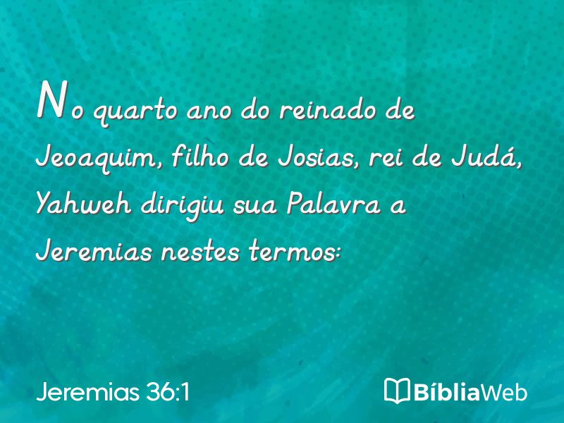 Jeremias 36:1 em imagem para compartilhar