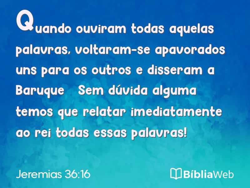 Jeremias 36:16 em imagem para compartilhar