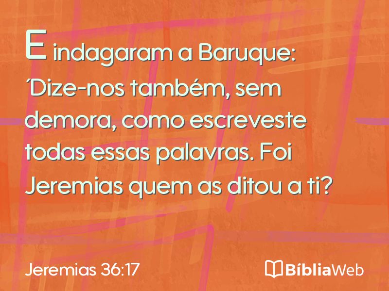 Jeremias 36:17 em imagem para compartilhar