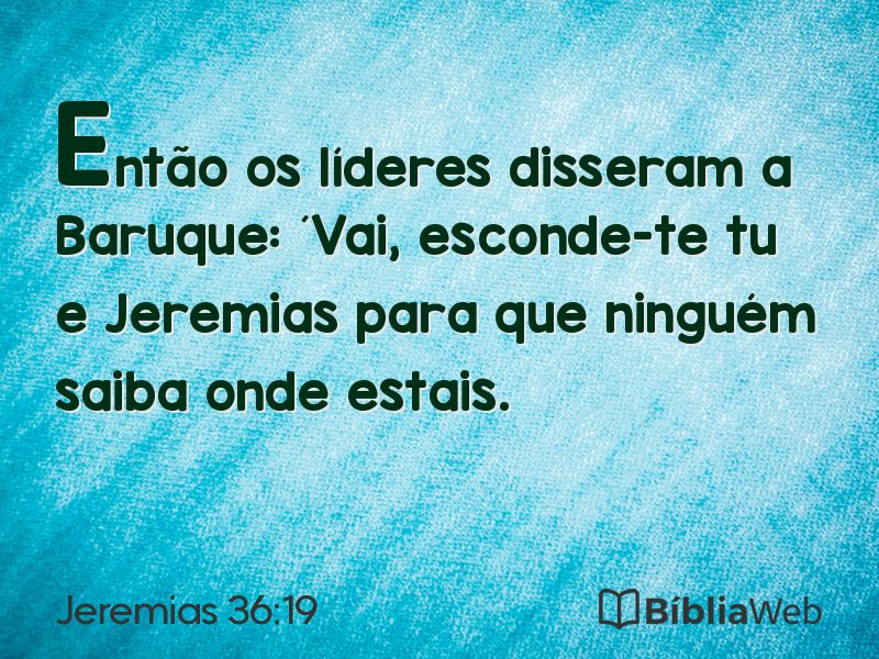 Jeremias 36:19 em imagem para compartilhar