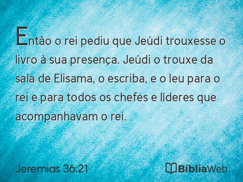Jeremias 36:21 em imagem para compartilhar