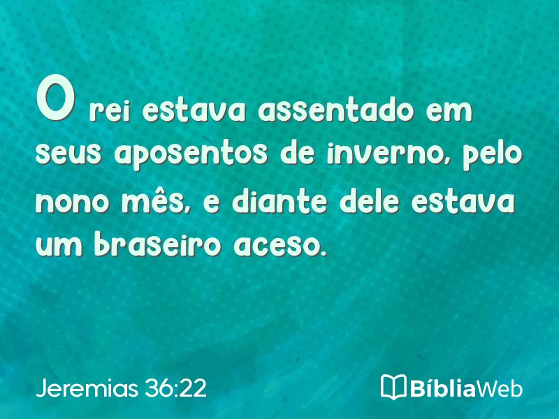 Jeremias 36:22 em imagem para compartilhar