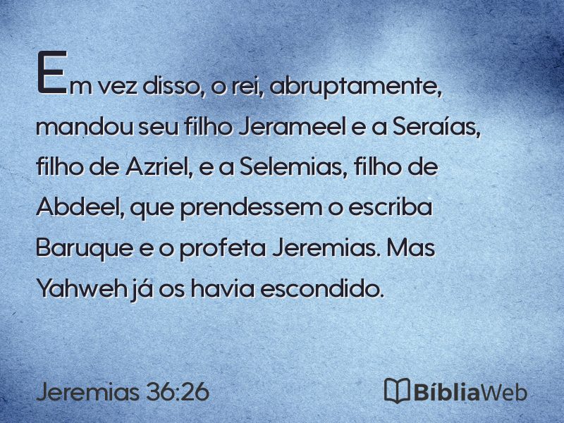 Jeremias 36:26 em imagem para compartilhar