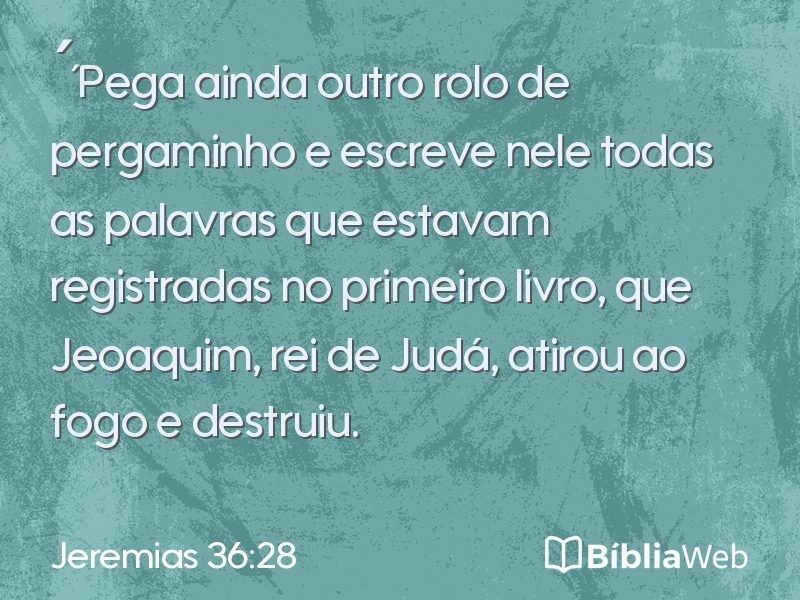 Jeremias 36:28 em imagem para compartilhar