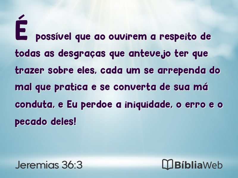 Jeremias 36:3 em imagem para compartilhar