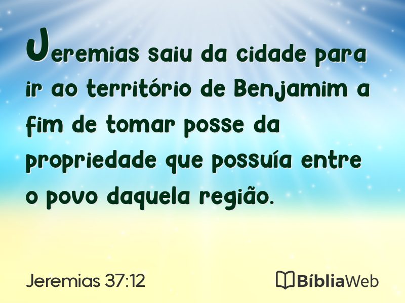 Jeremias 37:12 em imagem para compartilhar