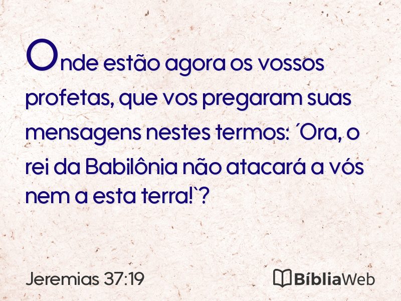 Jeremias 37:19 em imagem para compartilhar