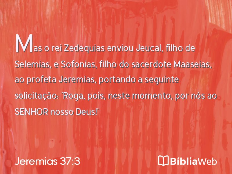 Jeremias 37:3 em imagem para compartilhar