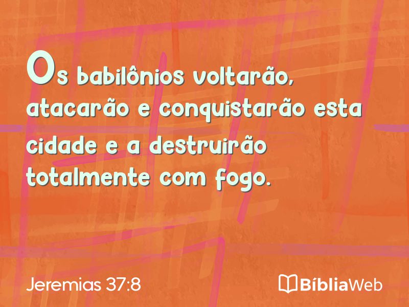 Jeremias 37:8 em imagem para compartilhar