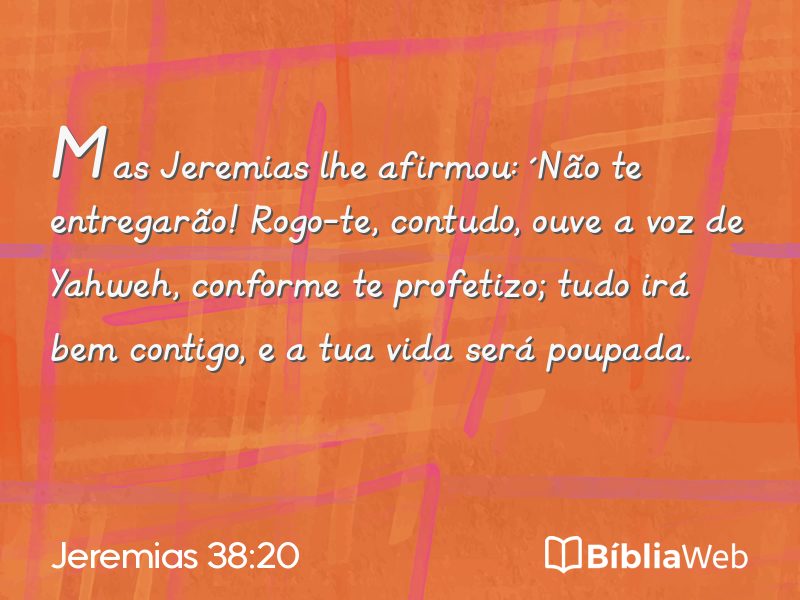Jeremias 38:20 em imagem para compartilhar
