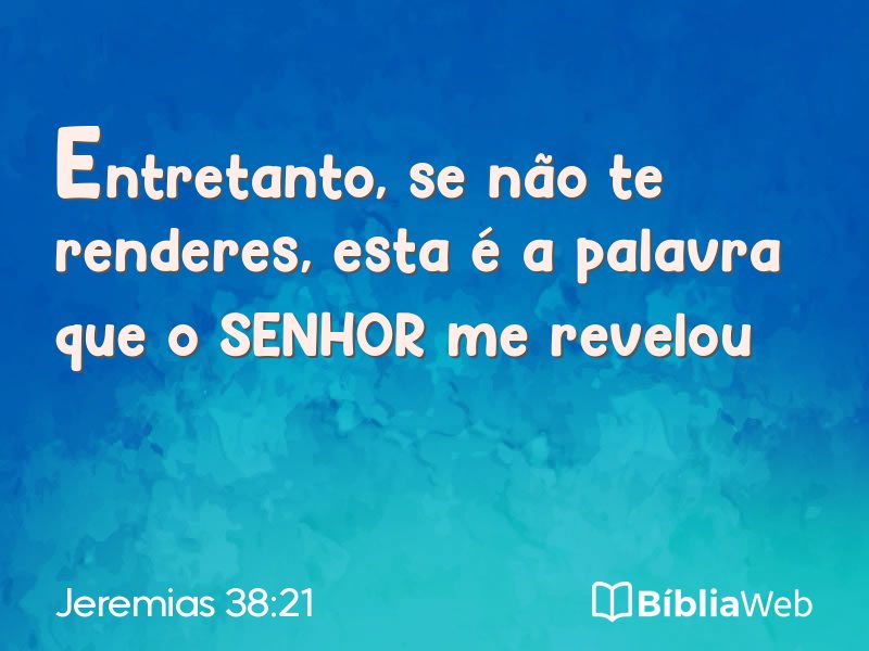 Jeremias 38:21 em imagem para compartilhar