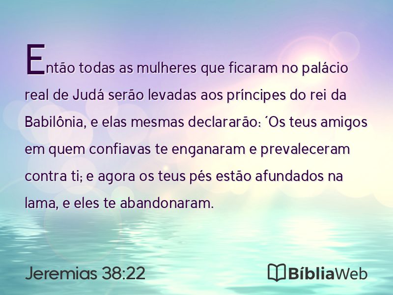 Jeremias 38:22 em imagem para compartilhar