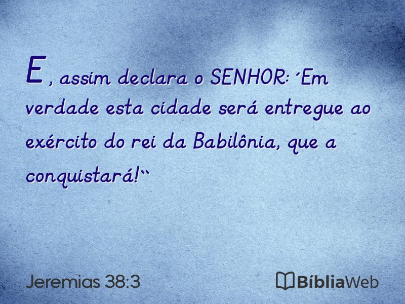 Jeremias 38:3 em imagem para compartilhar