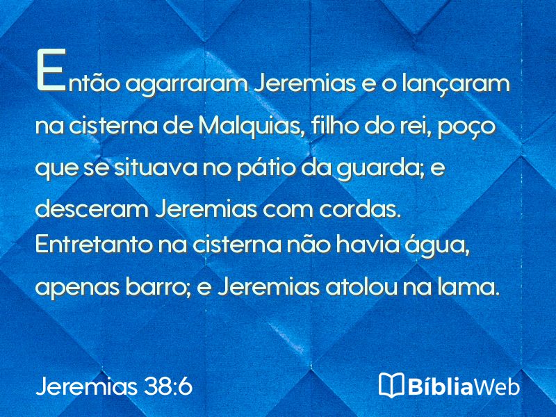 Jeremias 38:6 em imagem para compartilhar