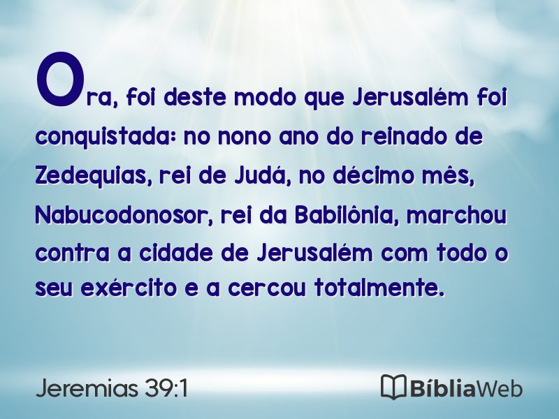 Jeremias 39:1 em imagem para compartilhar