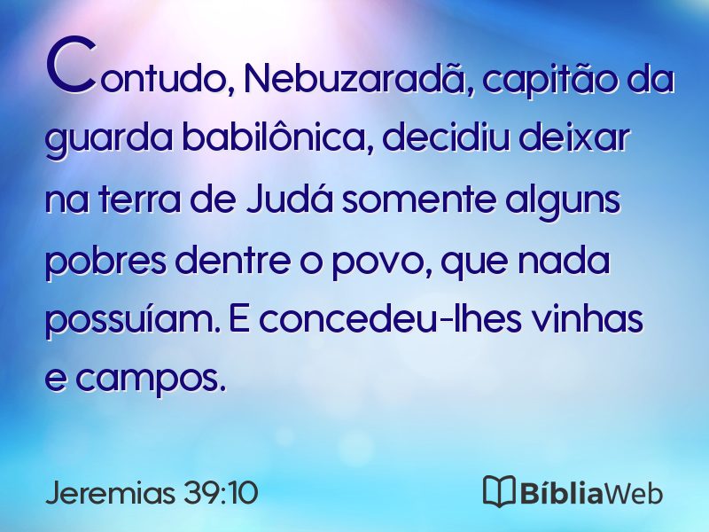 Jeremias 39:10 em imagem para compartilhar