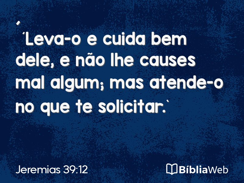 Jeremias 39:12 em imagem para compartilhar