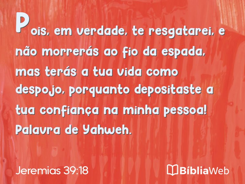 Jeremias 39:18 em imagem para compartilhar