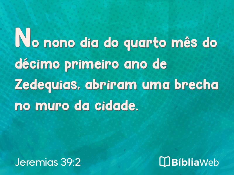Jeremias 39:2 em imagem para compartilhar