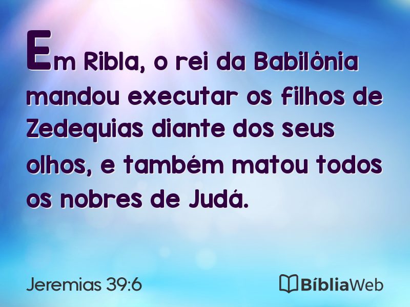 Jeremias 39:6 em imagem para compartilhar