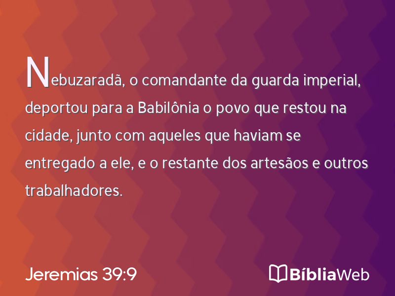 Jeremias 39:9 em imagem para compartilhar