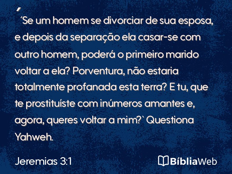 Jeremias 3:1 em imagem para compartilhar
