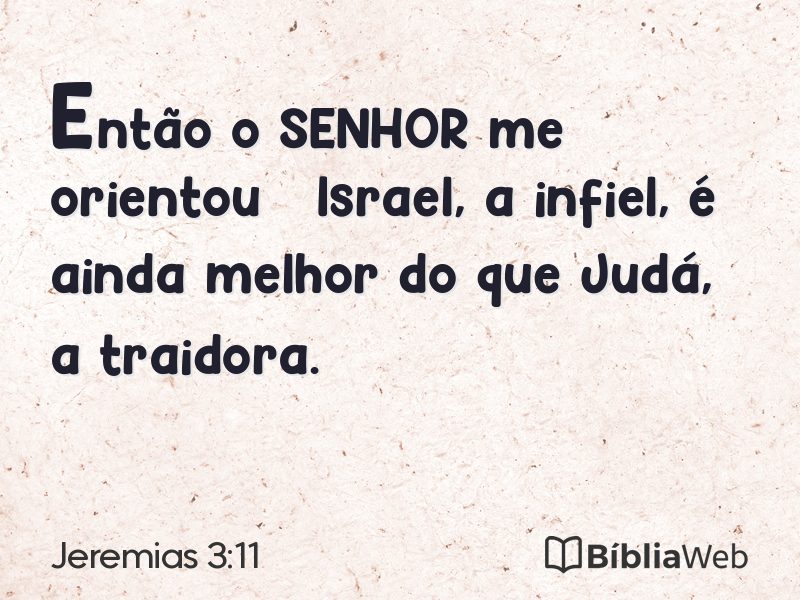 Jeremias 3:11 em imagem para compartilhar