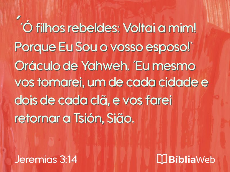 Jeremias 3:14 em imagem para compartilhar