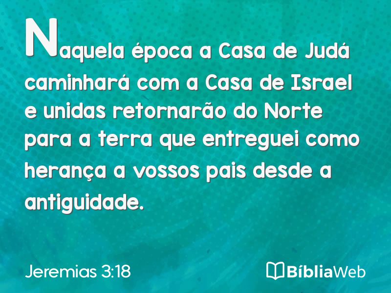 Jeremias 3:18 em imagem para compartilhar
