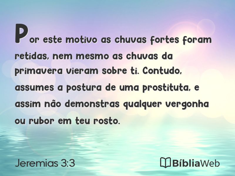 Jeremias 3:3 em imagem para compartilhar