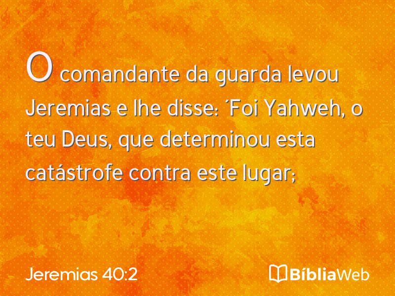 Jeremias 40:2 em imagem para compartilhar