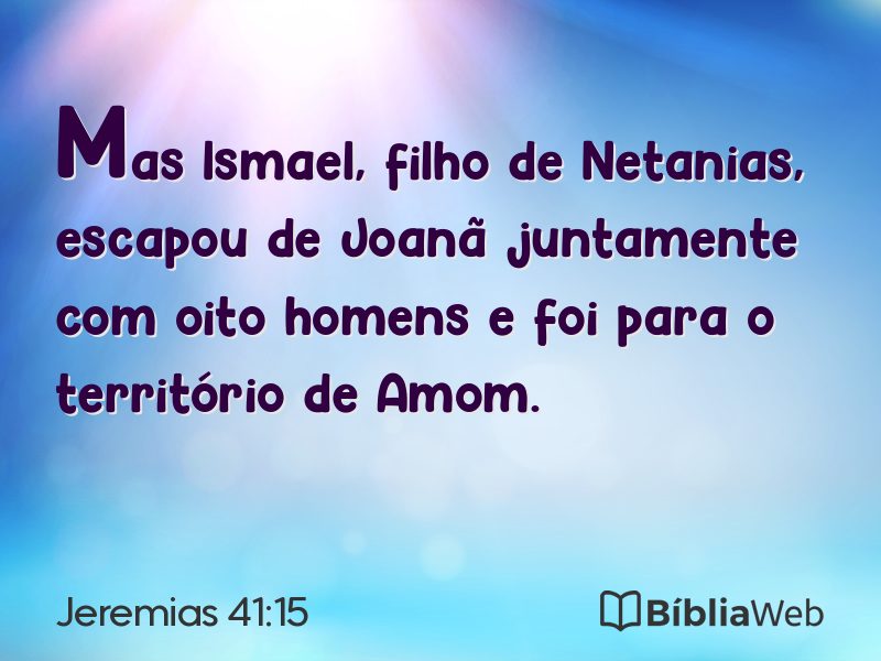 Jeremias 41:15 em imagem para compartilhar