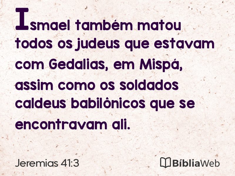 Jeremias 41:3 em imagem para compartilhar